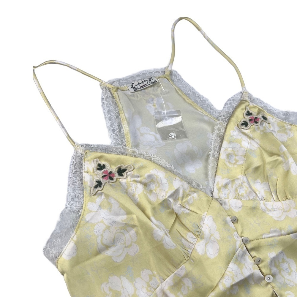 NWOT Free People Intimately Cami Lemon Custard Combo In Size M - Picture 6 of 8